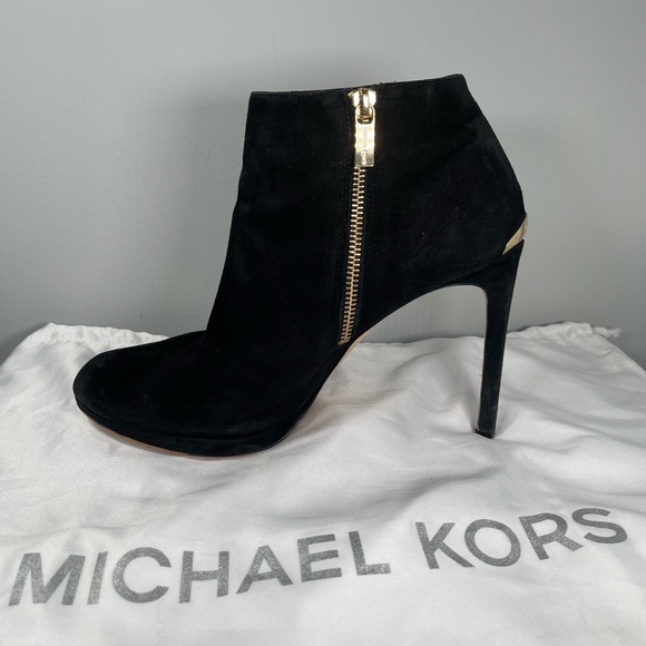 .MICHAEL KORS Suede Stiletto Ankle Boots - Picture 4 of 12
